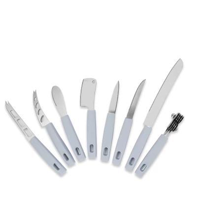 China Sustainable Multifunctional Knife Food Grade Stainless Steel Kitchen Butter Cheese Knife With PP Handle for sale