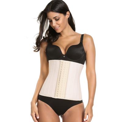 China 2021 New Shapers Mesh Breathable Punching Rubber Waist Trainer Latex Corset Waist Trainer Women Shapers for sale