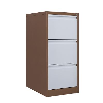 China Foldable Wholesale Office Steel Vertical File Storage Cabinet Bedroom 3 Drawer Filing Cabinet With Lock for sale