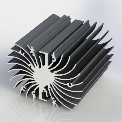 China Industry Aluminum Profiles Aluminum Profile Radiator Frame Radiator for sale