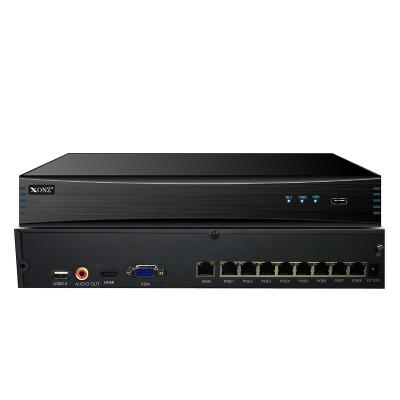 China 8CH Intelligent NVR XONZ System 8 Channel 4K NVRs for sale