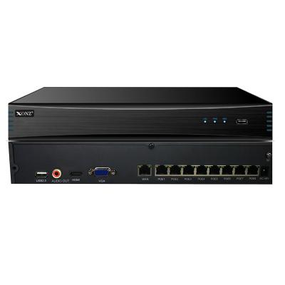 China Powerful CCTV POE NVR System CCTV Security Back End System 8 storagy channel POE NVRs for sale