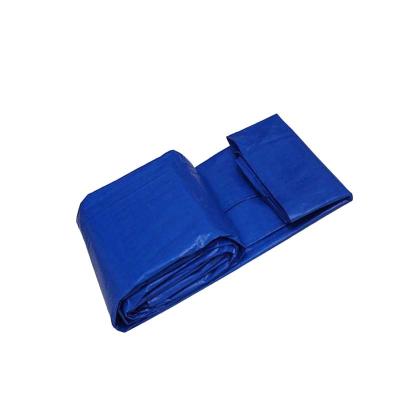 China Double blue 10 x12M Poly Tarps Plastic Tarps PE Economy Tarpaulin for cover from China for sale