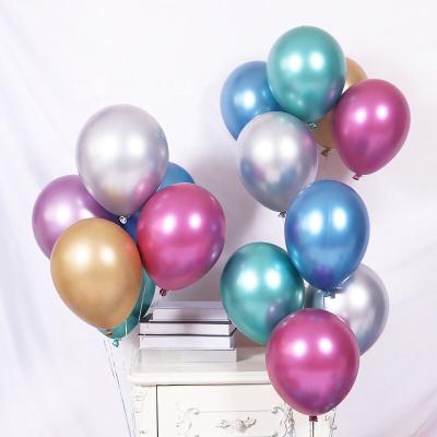 China Top Selling High Quality Cheap Wholesale 10inch 1.8g 2.8g 3.2g Gift Toy Round Shape Latex Balloon Chrome Metallic Balloon for sale