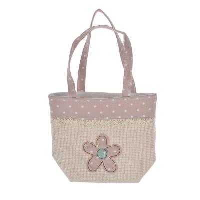 China Cloth Branded Products Cloth Bag With Handles Butterfly Pattern Sowing On Sack Surface Easter Gift Bag For Party for sale