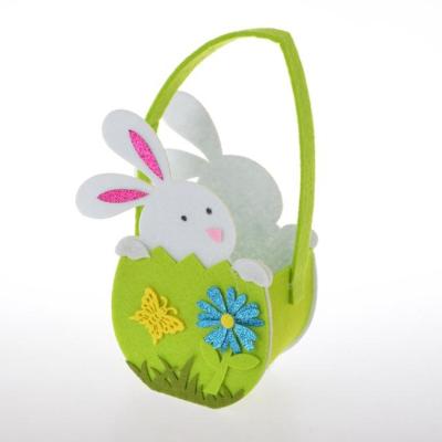 China Easter Decoration Rabbit Animal Shape Lovely Gift Decorative Easter Felt Bag for sale