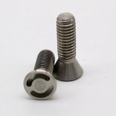 China Flat Standard Aluminum Camera Screws M6 M8 Sizes Custom Metric Precision Full Threaded Anti-theft Screws for sale