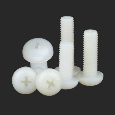 China Customized m2m2.5m3m4 low price m2m2.5m3m4 plastic white nylon pan Dongguan yufu stock/screws and nuts for sale