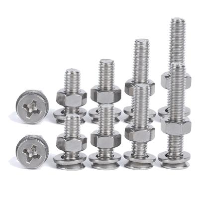 China Steel Pan Screw 304 Combination Screw SEMS Screw Manufacturies for sale