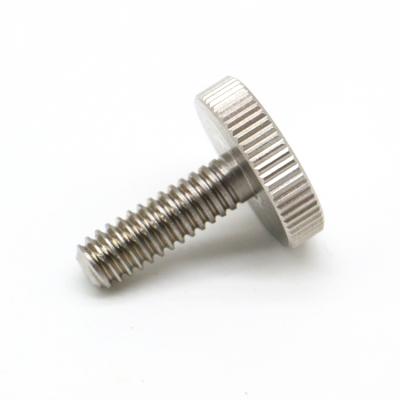 China Customized High Quality M3 Pan Stainless Steel Knurled Thumb Screw for sale