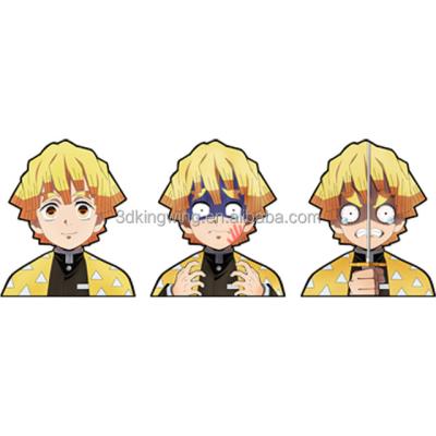 China Cartoon Sticker Anime Sticker Car Decals 3D Anime Designs For Car Sticker Window for sale