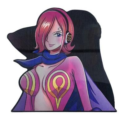 China Waterproof+Eco-friendly Japanese Anime Lenticular Stickers 3D Motion Sticker Custom Anime Motion Stickers for sale