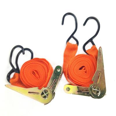 China Cargo Control Heavy Duty Strap Belt Tension Polyester Polyester Bundling Truck Car Cargo Motorcycle Transport Link Down Ratchet Straps for sale