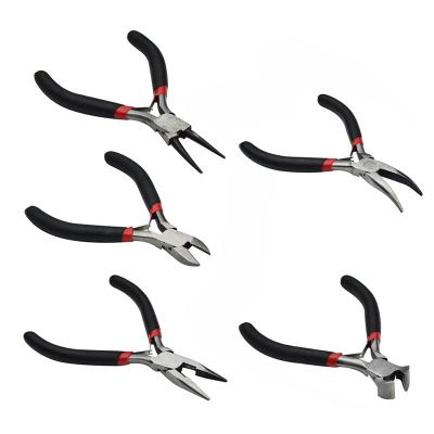 China MULTI FUNCTIONAL Mini Pliers With Special Forging 45 Plastic Jewelry Handle Pliers DIY Jewelry Small # Steel for sale