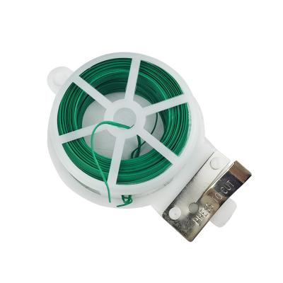 China Wire Wrapping Tape Garden Twist Tie Iron Wire Wrapping Tape With Embedded Cutter Tool Wire Plastic Wrapping Adhesive Binding Wire for sale