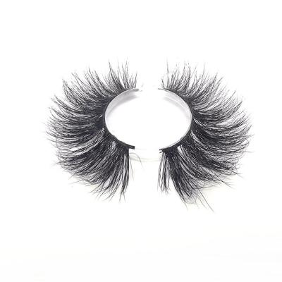 China Wholesale Seller 100% Natural Soft Eyelash Factory Real 25mm 3D Mink Eyelashes Siberian Eyelashes With Customize Own Brand Box for sale