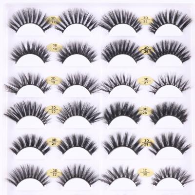 China Natural Soft Faux Mink Bulk 18mm 20mm 25mm Natual 3d Mink Eyelashes Private Label Eyelash Lashes for Permanent Makeup Beauty Highlights for sale