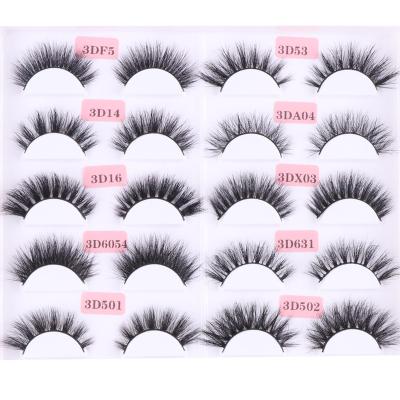 China OEM Logo Lashes Vendor 100% Real Eyelash 25mm 3D Mink Eyelashes Natural Soft Siberian 18mm Soft Natural 20mm With Customize Own Brand Box for sale