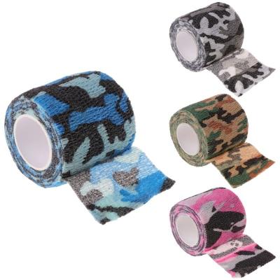 China Tattoo Shop Disposable Cohesive Camouflage Bandage Tattoo Accessories Wrap Tape For Tattoo Machine for sale