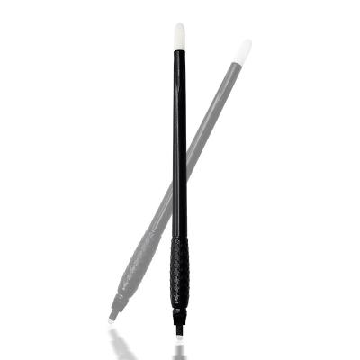 China OEM PMU 18U Blades Eyebrow Tattoo Pen Microblading Accessory Pen Premium Logo Makeup Tattoo Eyebrow Operation With Sponge Brush for sale