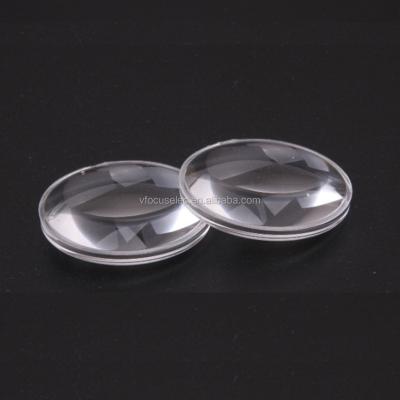 China With 3 Fins Google Cardboard VR Lenses 37mm Acrylic Biconvex 3D Lens 45mm Focal Length for sale