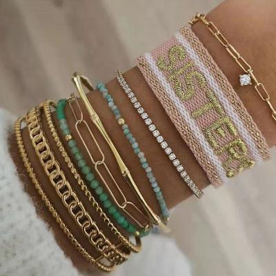 China TRENDY Fashion Stainless Steel Jewelry 18K Gold Plated Color Preserving Bamboo Joint Opening Bracelet for sale