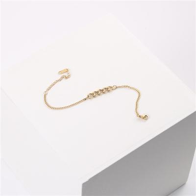 China Wholesale FASHIONABLE Plating 18K Gold Stainless Steel Splicing Chain Bracelet Gift Party 2020 New for sale