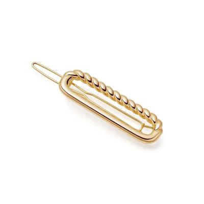 China 2021 Wholesale 18K Gold Plated Stainless Steel LCH-001 Twist 18K Gold Hot Selling Ins Style Journal Use Hair Accessories for sale