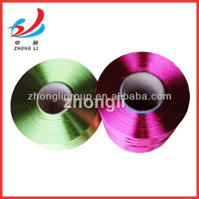 China Anti-pilling dope dyed polyester yarn FDY (polyester filament yarn) for sale