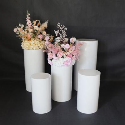 China Popular Metal Display Pedestal For Shows Weddings Round Pedestals Display for sale