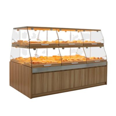 China Mall Store Equipment Wooden Bread Display Rack Bakery Display Cabinet Bread Display Rack for sale