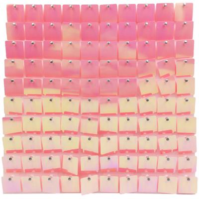 China Sequin Disc Panel For Wall , Sequin Rose Disc Wall Panel Backdrop 30*30cm for sale