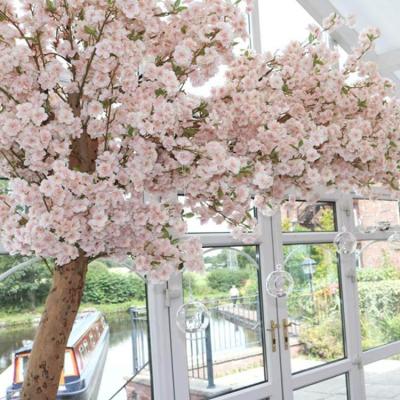 China Art Wedding Decor Cheap Artificial Plants Cherry Blossom Pink Tree Indoor Decorative for sale