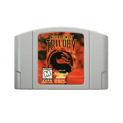 China 2020 Mortal-Kombat-Trilogy 117mm*77mm*20mm Retro Game N64 Card N64 Graphics Card Cartridge System Game Card 64mb for sale