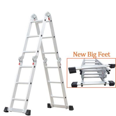 China Folding Ladders Wholesale Aluminum Multi Purpose 4x3 Ladder With Large Locking Hinges for sale