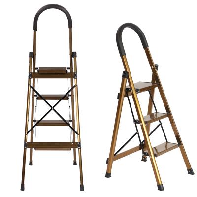 China Folding Ladders Saving Space 3-5 Steps Ladders With Wide Step for sale