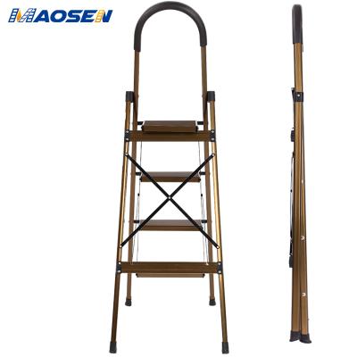 China High Quality 4 Step Aluminum Steel Ladder Step Ladders Folding Ladders for sale