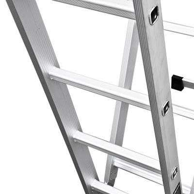 China Reliable Durable Universal Folding Ladders 4X3 Ladder Combination Ladder With Silver And Black for sale