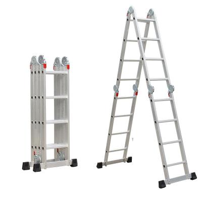 China Universal Folding Ladders Warehouse Safety Ladder Stairs Escalera Aluminio for sale