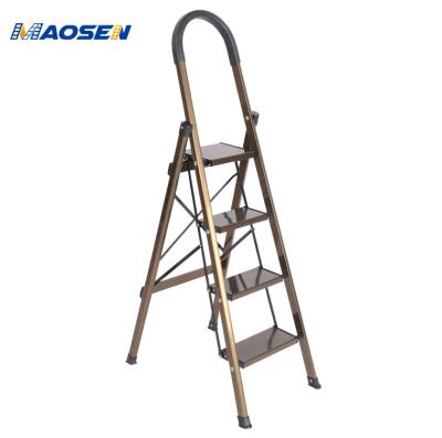 China Folding Ladders Folding 3/4 Steps Aluminum Alloy Household Ladder for sale