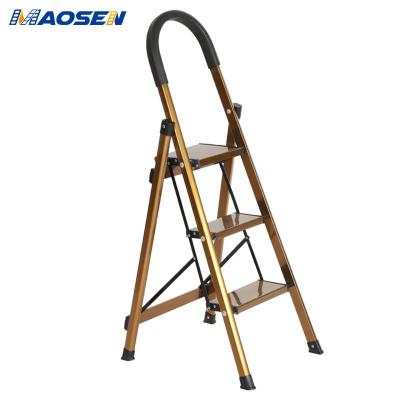 China Hot New Product 3 Section Aluminum Alloy Folding Ladders Household Ladder For Home 3steps/4steps/5steps/6steps for sale