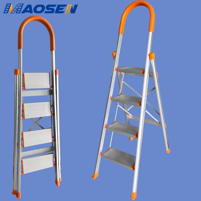 China Factory Sale 2-6 Step Household Aluminum Folding Step Ladder Folding Ladders for sale