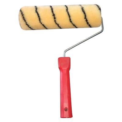 China Factory price smooth surface custom red plastic galvanized drum bracket paint roller brush for sale