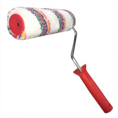 China Smooth Surface Custom Red Plastic PP Handle Bracket Of Galvanized Paint Roller Brush for sale