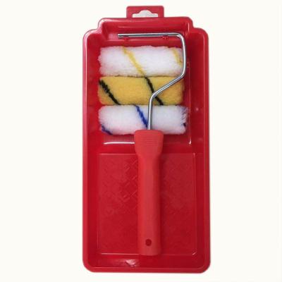 China Painting Tool Kit Factory Direct Sale 4 Inch Mini Roller Plastic Tray Set for sale