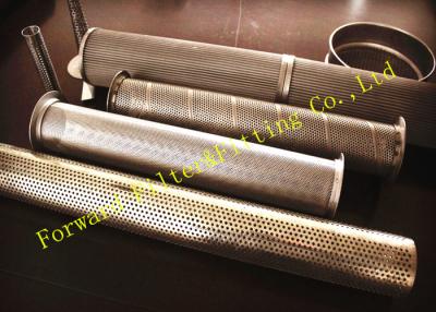 China Threaded Wire Mesh Perforated Steel Pipe Tubing Of Mild Steel / Carbon Steel for sale