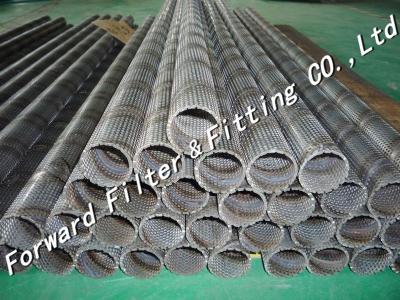 China Stainless steel perforated exhaust tube / perforated cylinder / perforated filter for sale