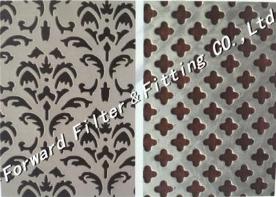 China Light Weight Perforated Steel Sheet / Decorative Metal Screen Corrosion Resistance for sale