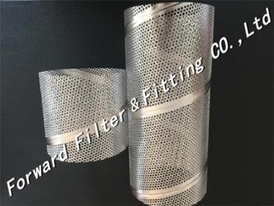 China Perforated Stainless Steel Tube , Spiral Welded Tube For Machinery / Strainer for sale