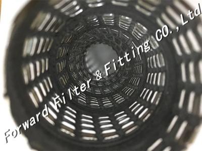 China Customized Perforated Steel Pipe / Spiral Locked Seam Tube with 304 316L Tube Filter Core for sale